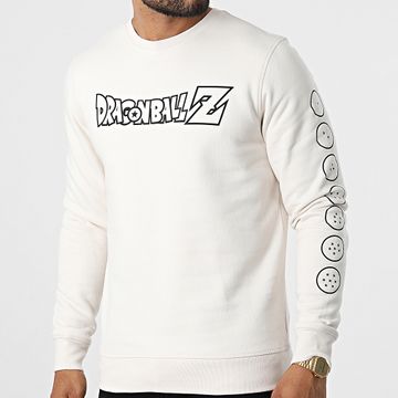 Dragon Ball Z - Felpa girocollo Logo Beige Nero
