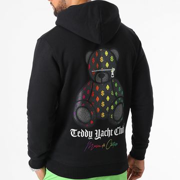 Teddy Yacht Club - Felpa con cappuccio limitata a Gradient Nero