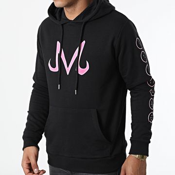 Dragon Ball Z - Majin Felpa con cappuccio nero rosa