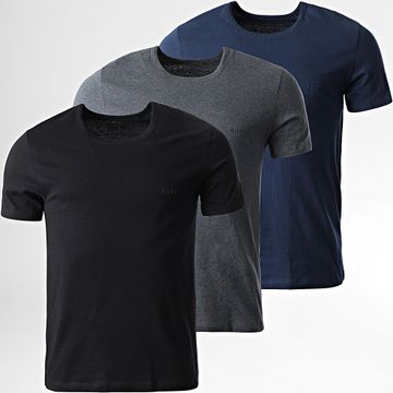 BOSS - Set di 3 camicie classiche 50475284 Nero Navy Grigio Charcoal Screziato