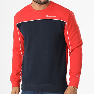Champion - Sudore con girocollo 217852 Arancio Navy