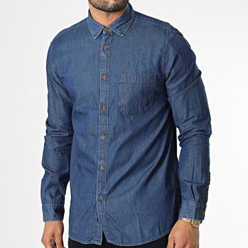 Tiffosi - Camicia a maniche lunghe 10046897 Blu grezzo