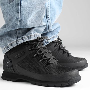 Timberland - Stivali Euro Sprint Mid Hiker Waterproof A1QHR Black Knit