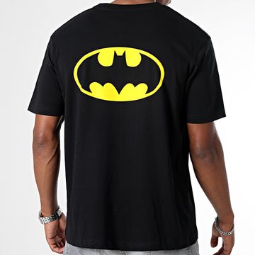 DC Comics - Tee Shirt Oversize Large Classic Logo Back Nero Giallo