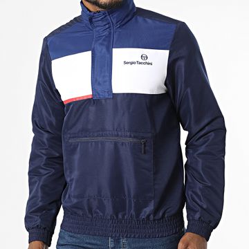 Sergio Tacchini - Navy 39527 Felpa con collo a zip
