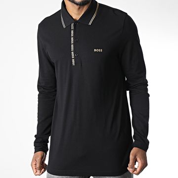 BOSS - Polo a maniche lunghe 50475649 Nero