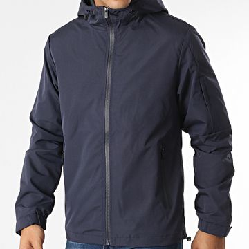 Classic Series - Giacca con zip e cappuccio blu navy
