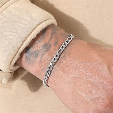 LBO - Bracciale Figaro a maglie d'argento da 5,5 mm