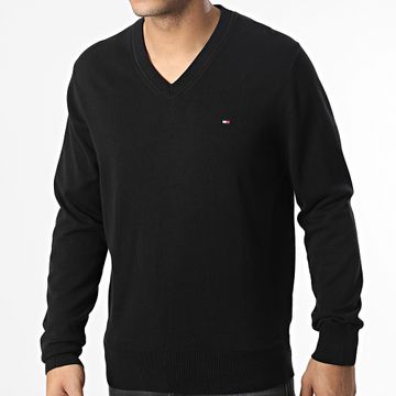 Tommy Hilfiger - Maglia con scollo a V 1995 0956 Nero