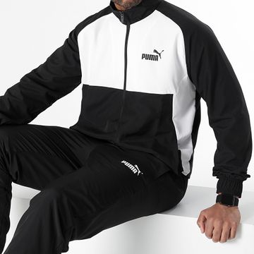 Puma - Tuta nera bianca 673980