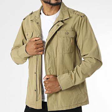 American People - Giacca Primo Khaki verde con zip