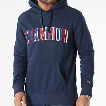 Champion - Felpa con cappuccio 218508 blu navy