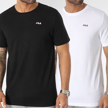 Fila - Confezione da 2 magliette Brod FAM0083 Nero Bianco