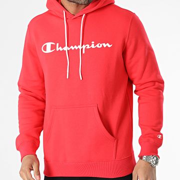 Champion - Felpa con cappuccio 218906 Rosso