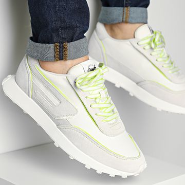 Diesel - S-Racer LC Y03061-P5137 Sneakers Star White Acid Lime