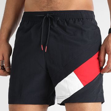 Tommy Hilfiger - Pantaloncini da bagno medi con coulisse 2048 blu navy
