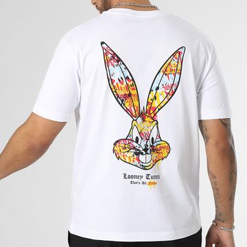 Looney Tunes - Maglietta oversize grande Bugs Bunny Graff Bianco