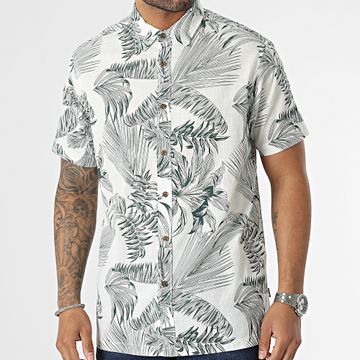 Tiffosi - Camicia a maniche corte Rogan White Green Khaki Floral