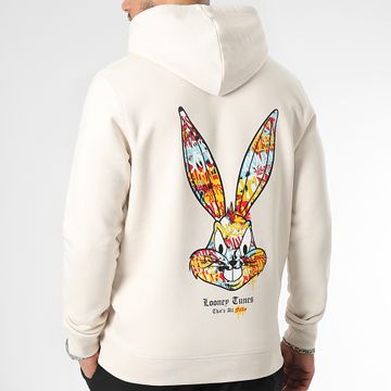 Looney Tunes - Bugs Bunny Graff Beige Felpa con cappuccio