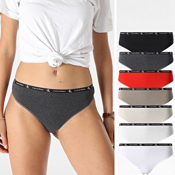 Calvin Klein - Set di 7 infradito da donna 1996 QD3992E Nero Beige Rosso