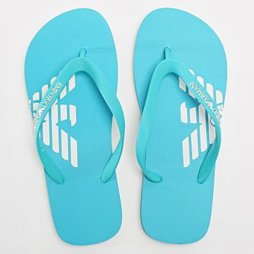 Emporio Armani - Infradito XVQS06-XN746 Turchese Bianco