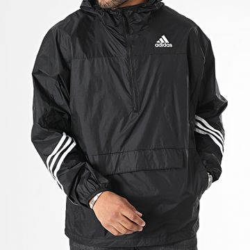 Adidas Sportswear - HT8722 Giacca a vento con cappuccio nero