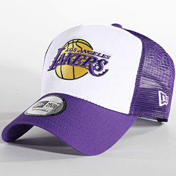New Era - Cappello Trucker Los Angeles Lakers Color Block Viola Bianco