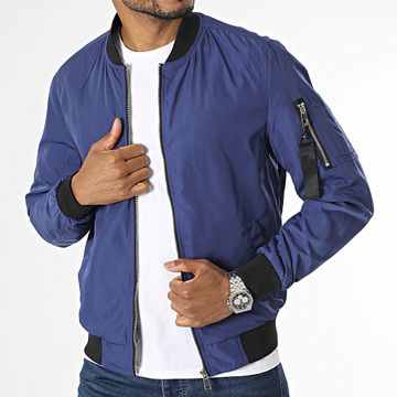 Kymaxx - Giacca bomber blu reale