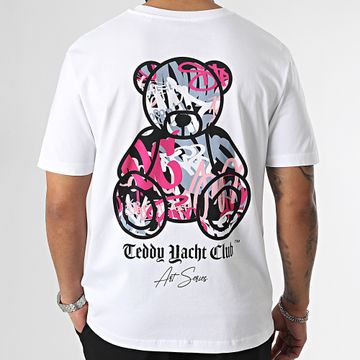 Teddy Yacht Club - Tee Shirt Oversize Large Art Series Rosa Bianco