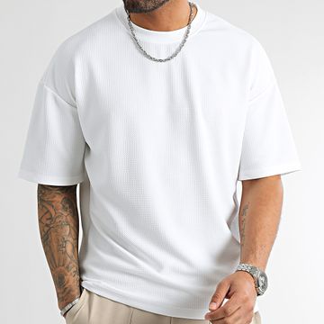 LBO - T-shirt Waffle Textured Large 0209 Bianco