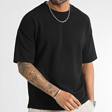 LBO - Maglietta Waffle Textured Tee Large 0210 Nero