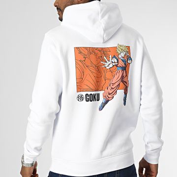 Dragon Ball Z - Felpa con cappuccio Goku Bianco