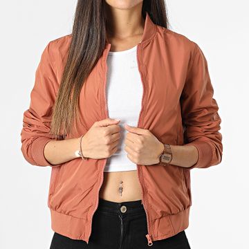 Urban Classics - Giacca bomber da donna TB1217 Rosso mattone