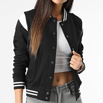 Urban Classics - Giacca Teddy donna TB2618 Nero