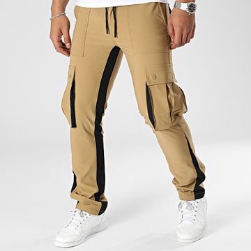 John H - Pantaloni Cargo color cammello