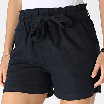 Only - Pantaloncini chino in lino da donna Say Blue Navy