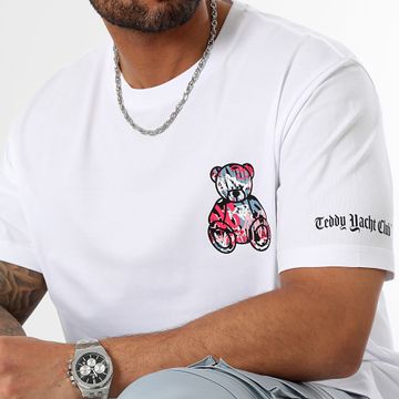 Teddy Yacht Club - Tee Shirt Oversize Large Essentials Art Series Rosa Bianco