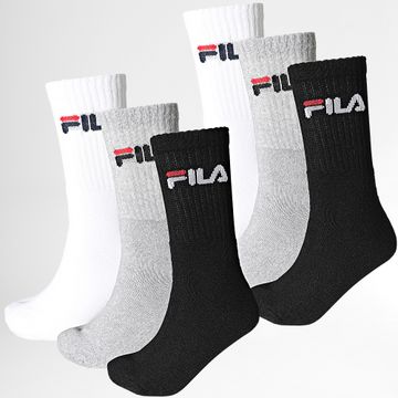 Fila - Confezione da 6 paia di calzini F9505 Bianco Grigio Heather Nero