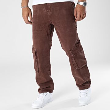 Frilivin - Pantaloni cargo marroni larghi