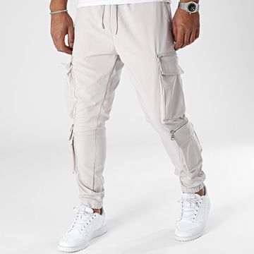 Ikao - Pantaloni cargo grigio chiaro