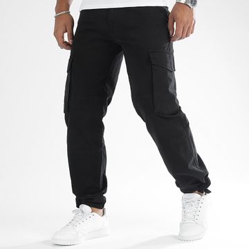 LBO - Pantaloni cargo a gamba larga con tasche 2989 Nero