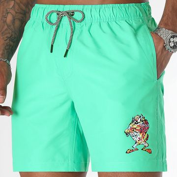 Looney Tunes - Pantaloncini da bagno Taz Graff verde pastello