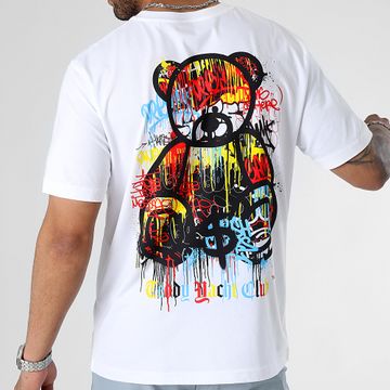 Teddy Yacht Club - Tee Shirt Oversize Large Art Series Dripping White