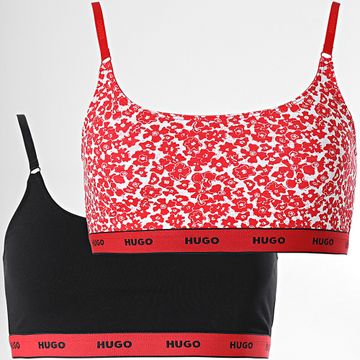 HUGO - Set di 2 reggiseni da donna 50495872 Rosso Nero