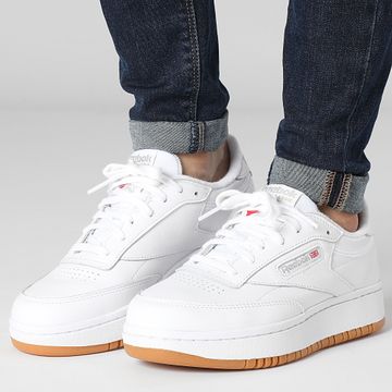Reebok - Sneakers donna Club Classic Double 100001198 White Reebok Gum