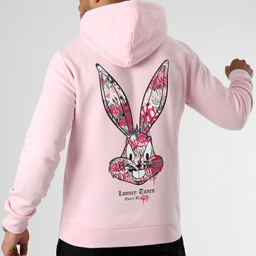 Looney Tunes - Bugs Bunny Graff Felpa con cappuccio rosa