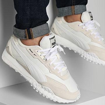 Puma - Cestini Blktop Rider 392725 Warm White Puma Bianco