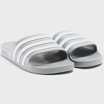 Adidas Sportswear - Claquettes Adilette Aqua F35538 Grigio Tre Bianco