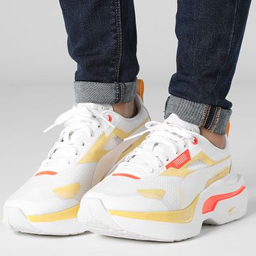Puma - Sneakers Kosmo Rider Donna 383113 Bianco Neon Sun