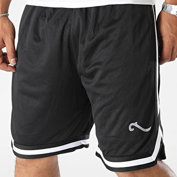 Classic Series - Pantaloncini da jogging Wave Banded Nero Grigio